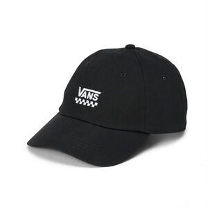 Vans Off the wall unisex black and white 100% cotton check logo baseball cap NWT